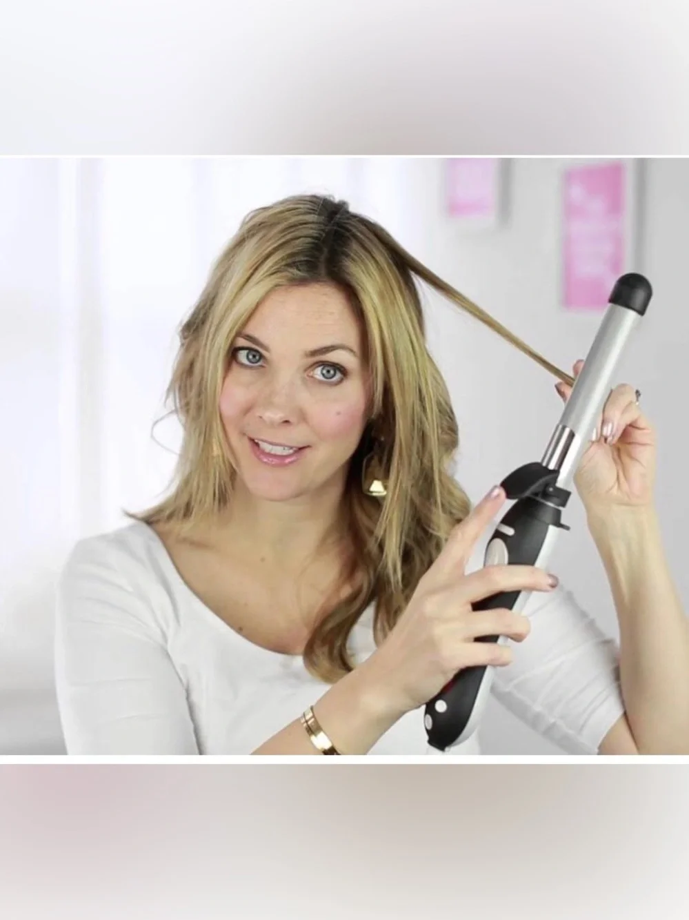 The Beachwaver Co. S1 Curling Wand in Black and Silver